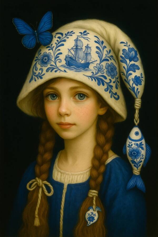 Scheepvaart in Porselein – Delfts blauw schilderij exclusief ontwerp