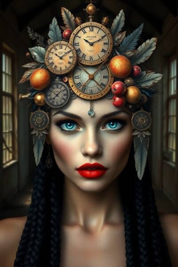 Steampunk Crown – Mystieke Koningin in Tijdloze Stijl