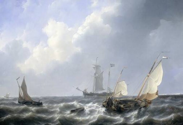 De Zeeuwse wateren bij Schouwen – Rijksmuseum canvas