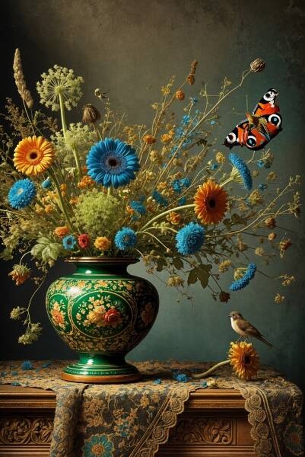 Vintage Flora & Fauna – Kleurrijke Wanddecoratie met Natuurpracht