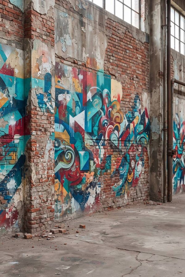 Kleur door de Muren – Verlaten fabriek met kleurrijke street art
