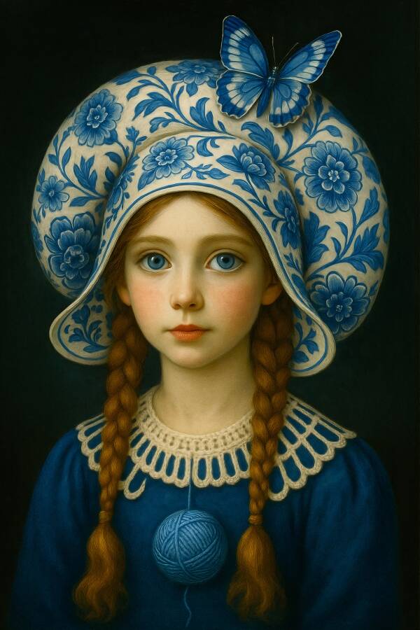 Verfijnde Rust – Delfts blauw schilderij in oude meesters traditie