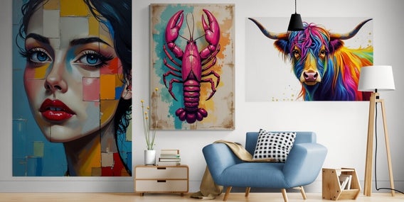 unieke kunstwerken die sfeer, karakter en stijl toevoegen aan jouw interieur.
