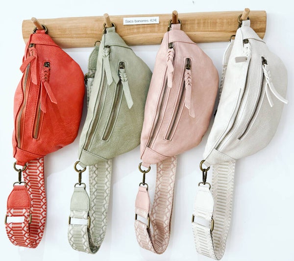 Sac banane anse à motif