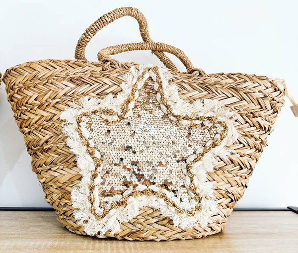 Panier osier étoile