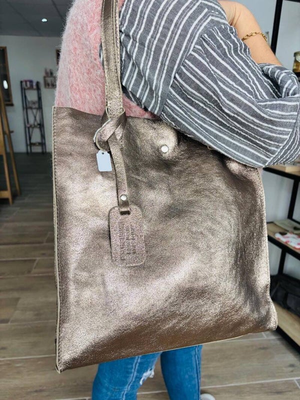 Sac cabas bronze