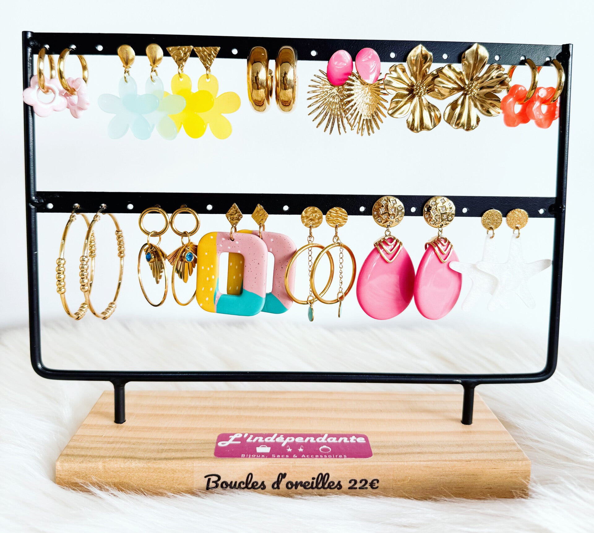Boucles d'oreilles dorés