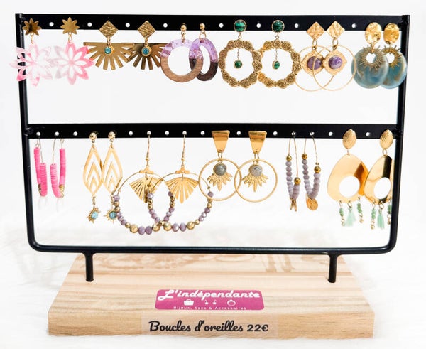 Boucles d'oreilles dorés