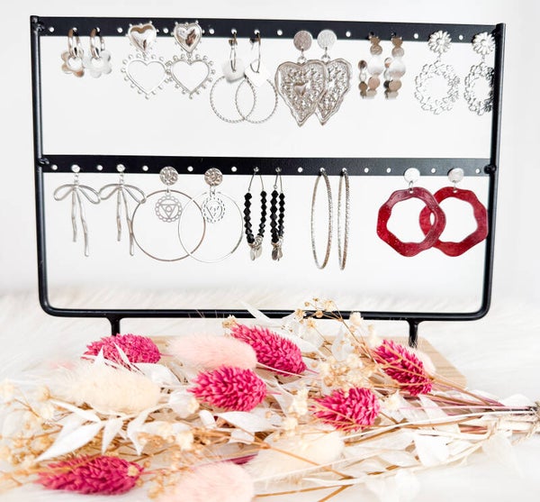 Boucles d'oreilles argentées