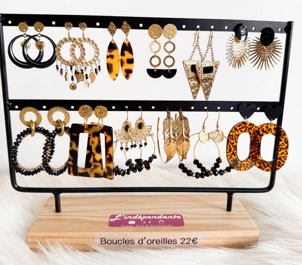 Boucles d'oreilles dorés