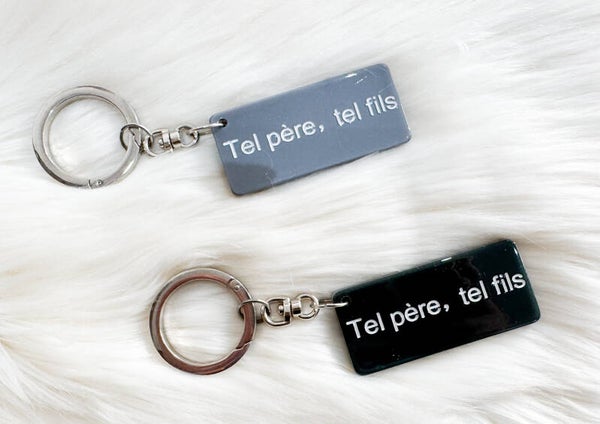 Porte-clés message papa