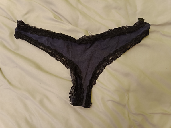 All-Day Baumwolle Tanga Dunkel Blau/Schwarz