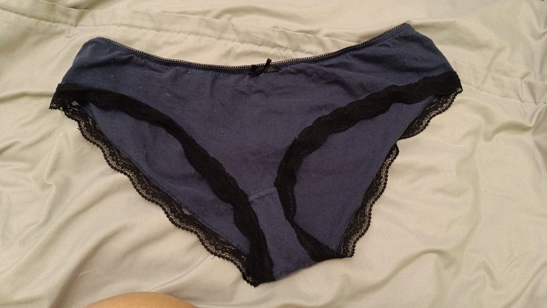 Panty Slip Blau/Schwarz