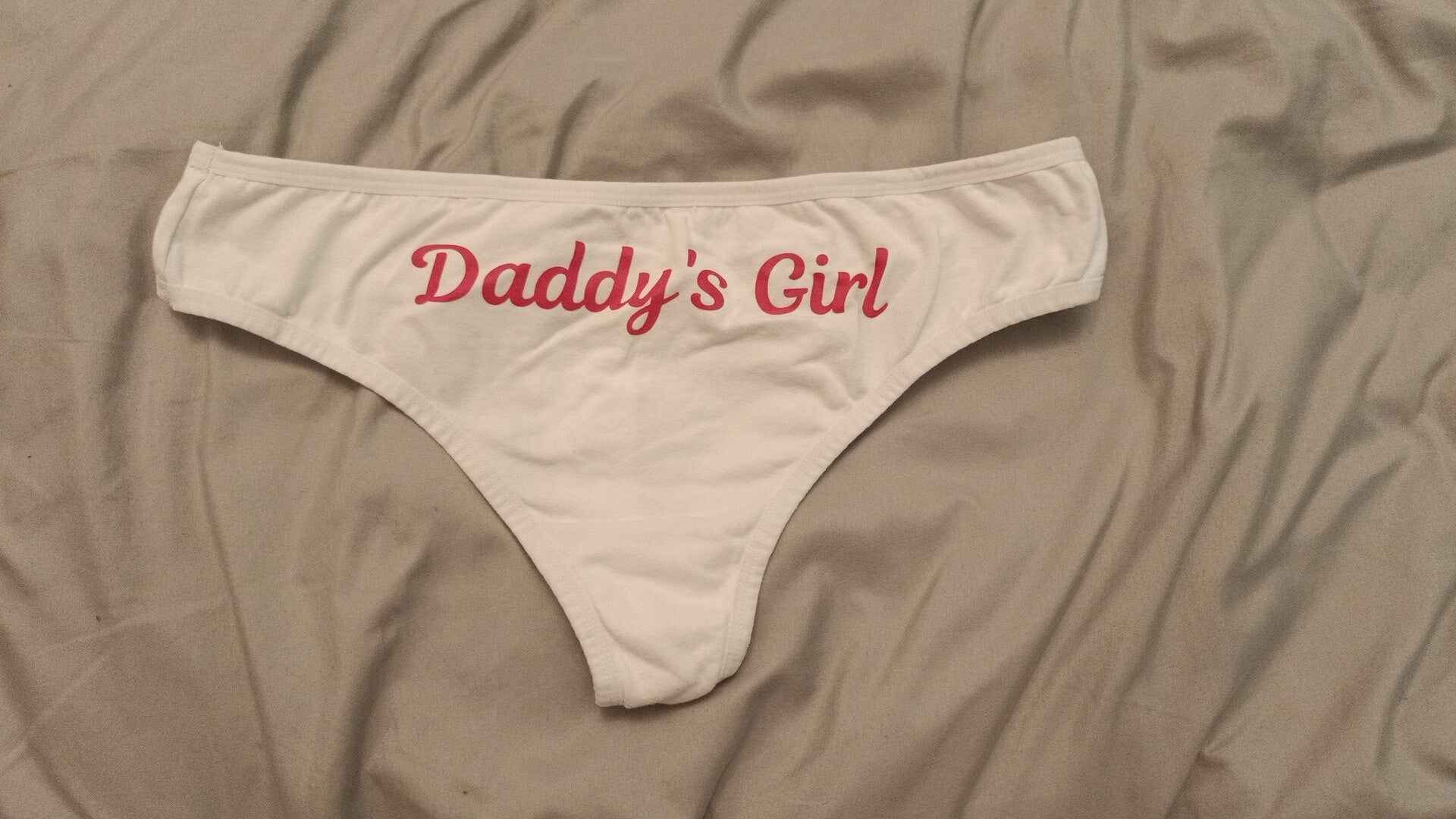 Little for Big - Dady's Girl Tanga getragen Weiss