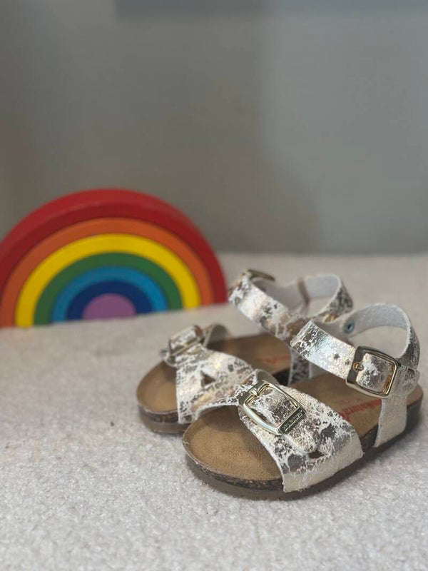 Sandaletto Platino "BIONATURA"