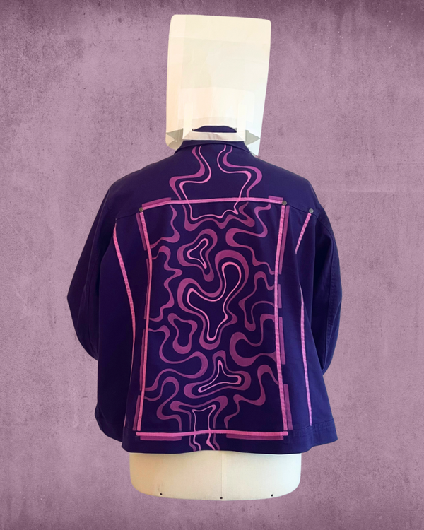 PURPLE AND PINK JACKET - SIZE XL