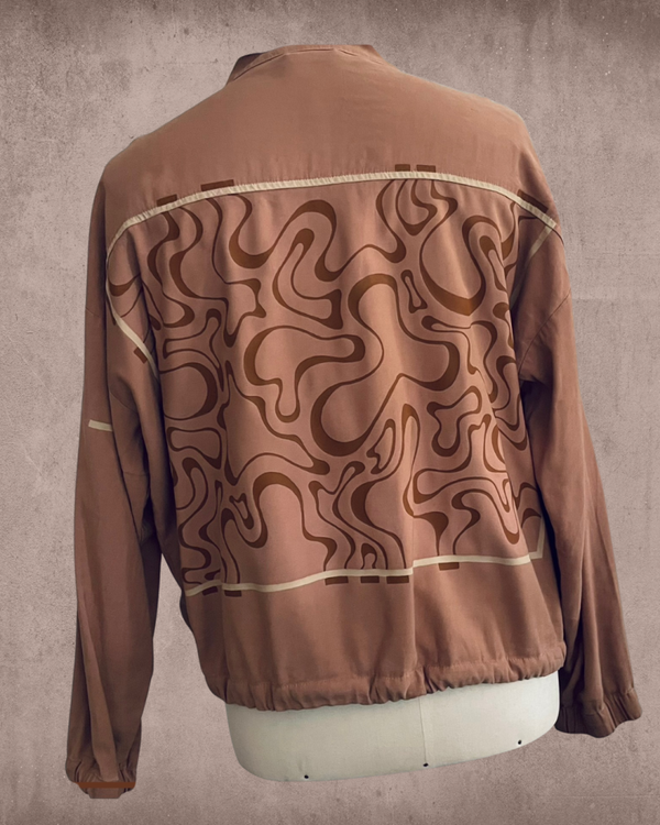 COTTON ZIP UP JACKET - SIZE L