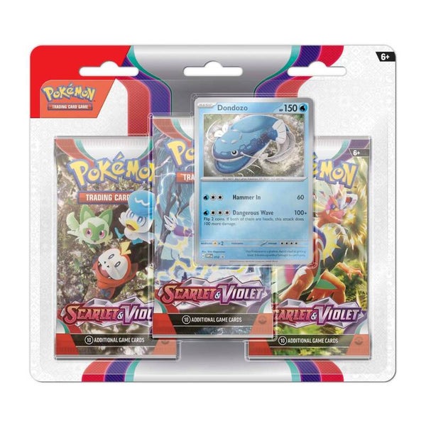 Scarlet & Violet - "Dondozo" 3 Pack Booster Blister (EN)