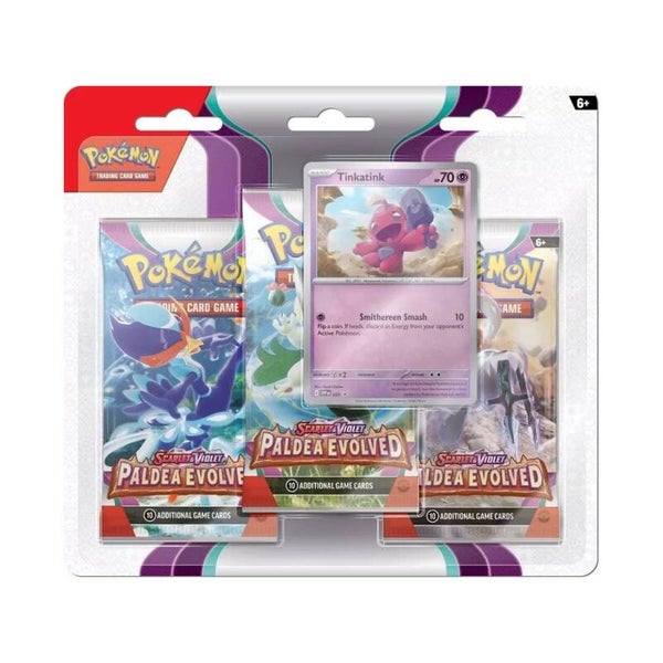 Paldea Evolved - "Tinkatink" 3 Pack Booster Blister (EN)