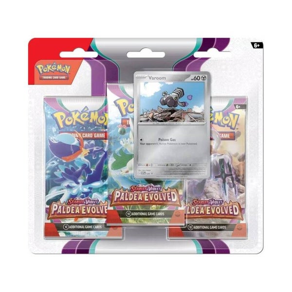 Paldea Evolved - "Varoom" 3 Pack Booster Blister (EN)