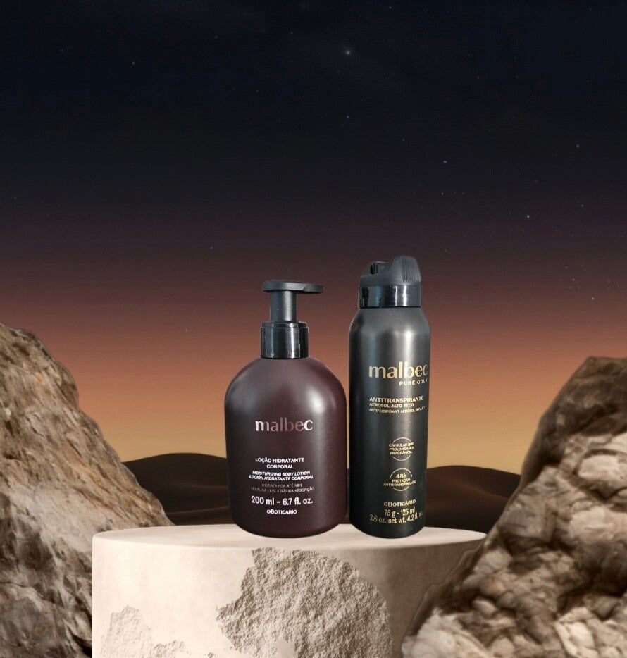 Coffret Malbec crème hydratante et déodorant