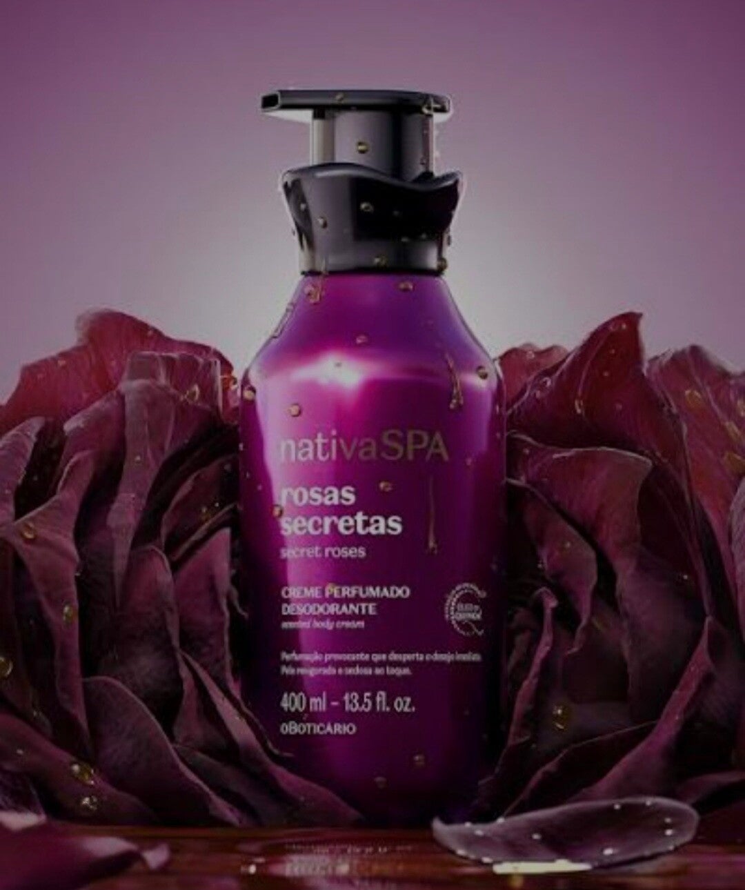 Crème hydratante Roses secrète 400ml