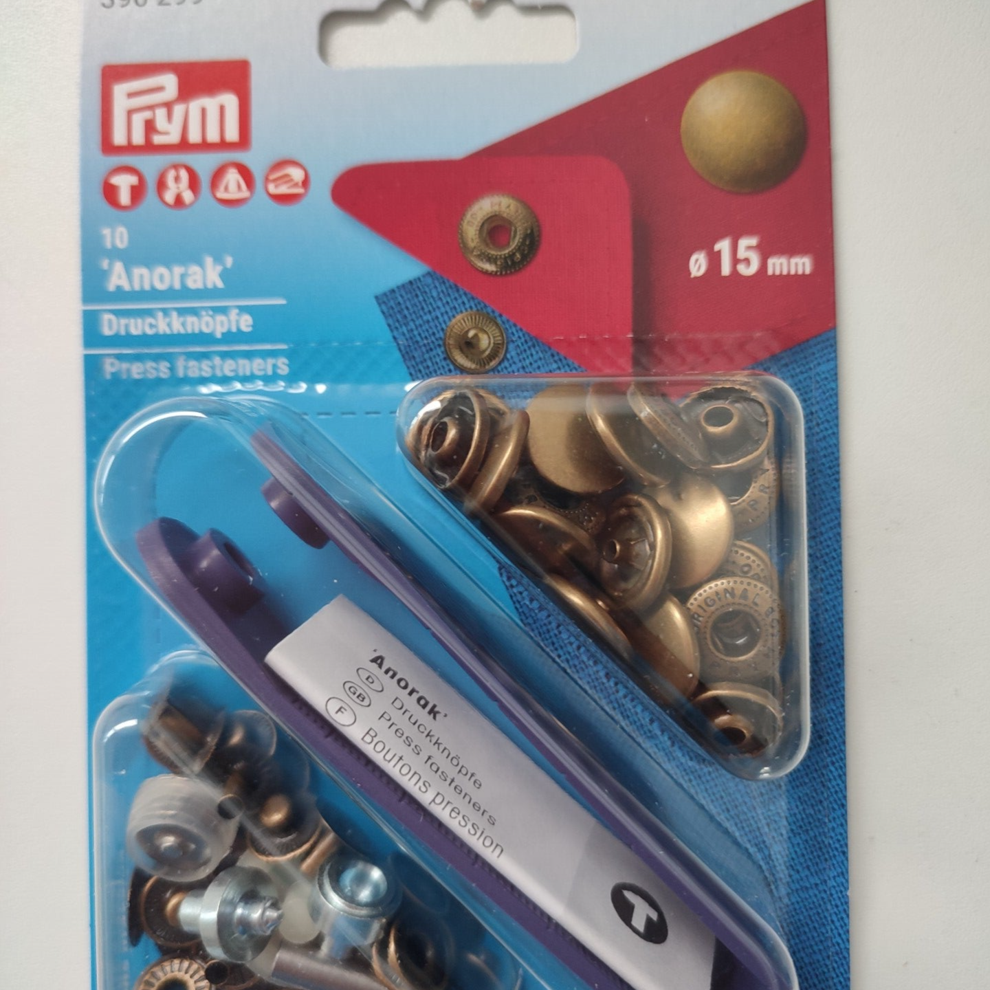 Prym anorak drukknopen 15mm