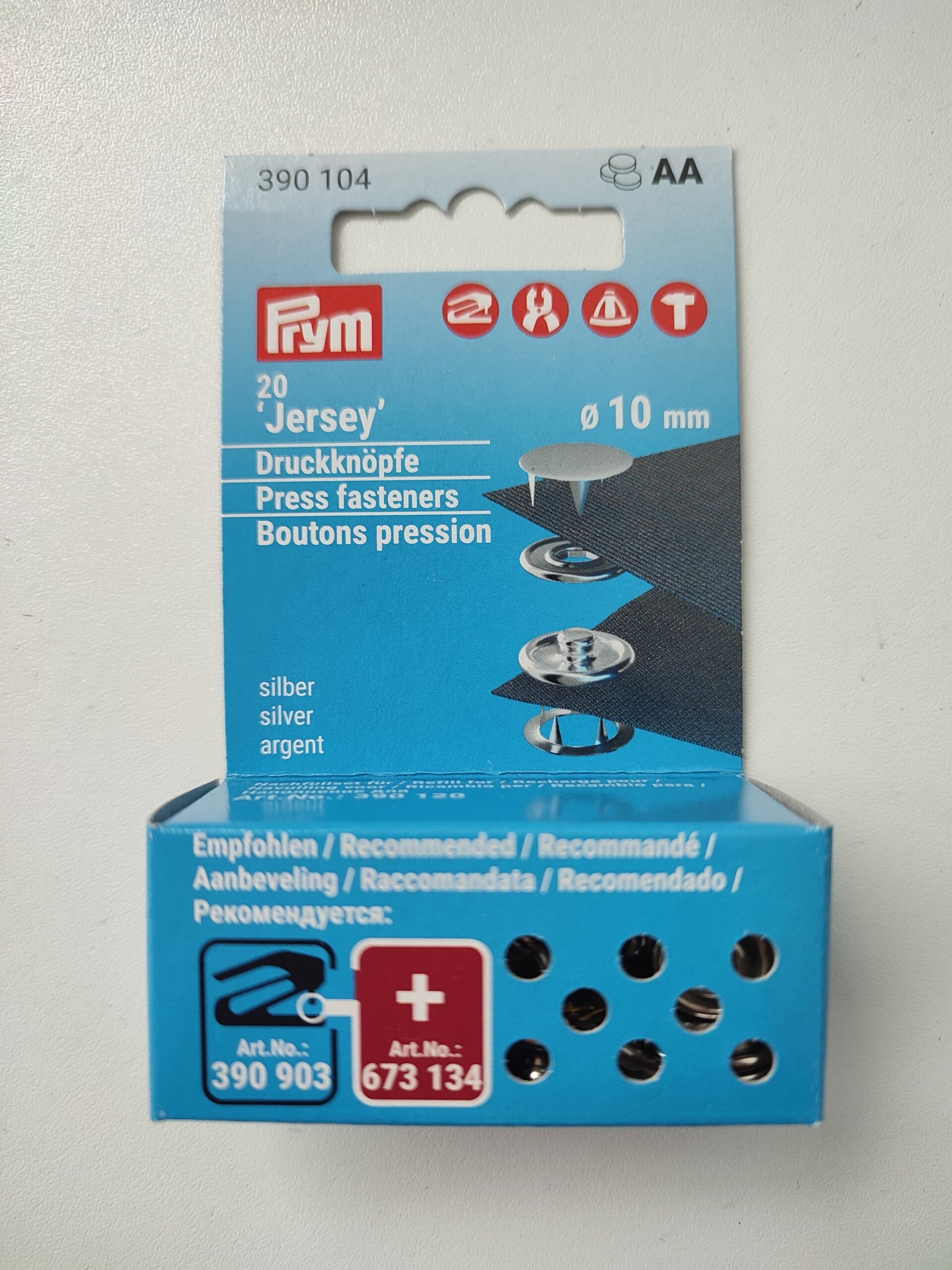 Prym drukknopen jersey 10mm - Navulling