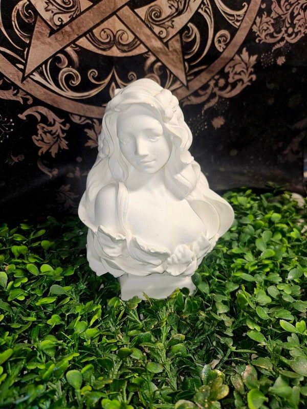 Statue Aphrodite blanche en plâtre – Élégance et art classique