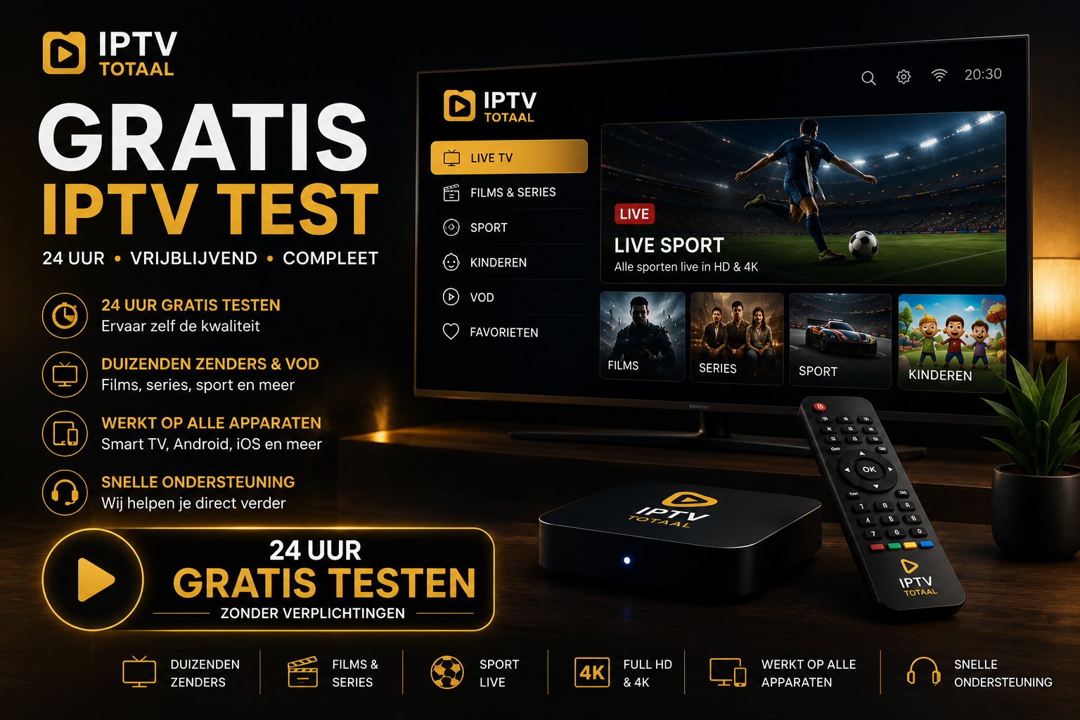 Gratis 24 uur testen