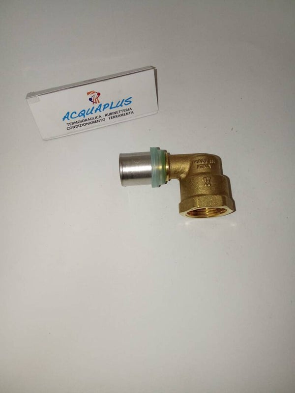 GOMITO A PINZARE OTTONE 20 X 3/4 F APE