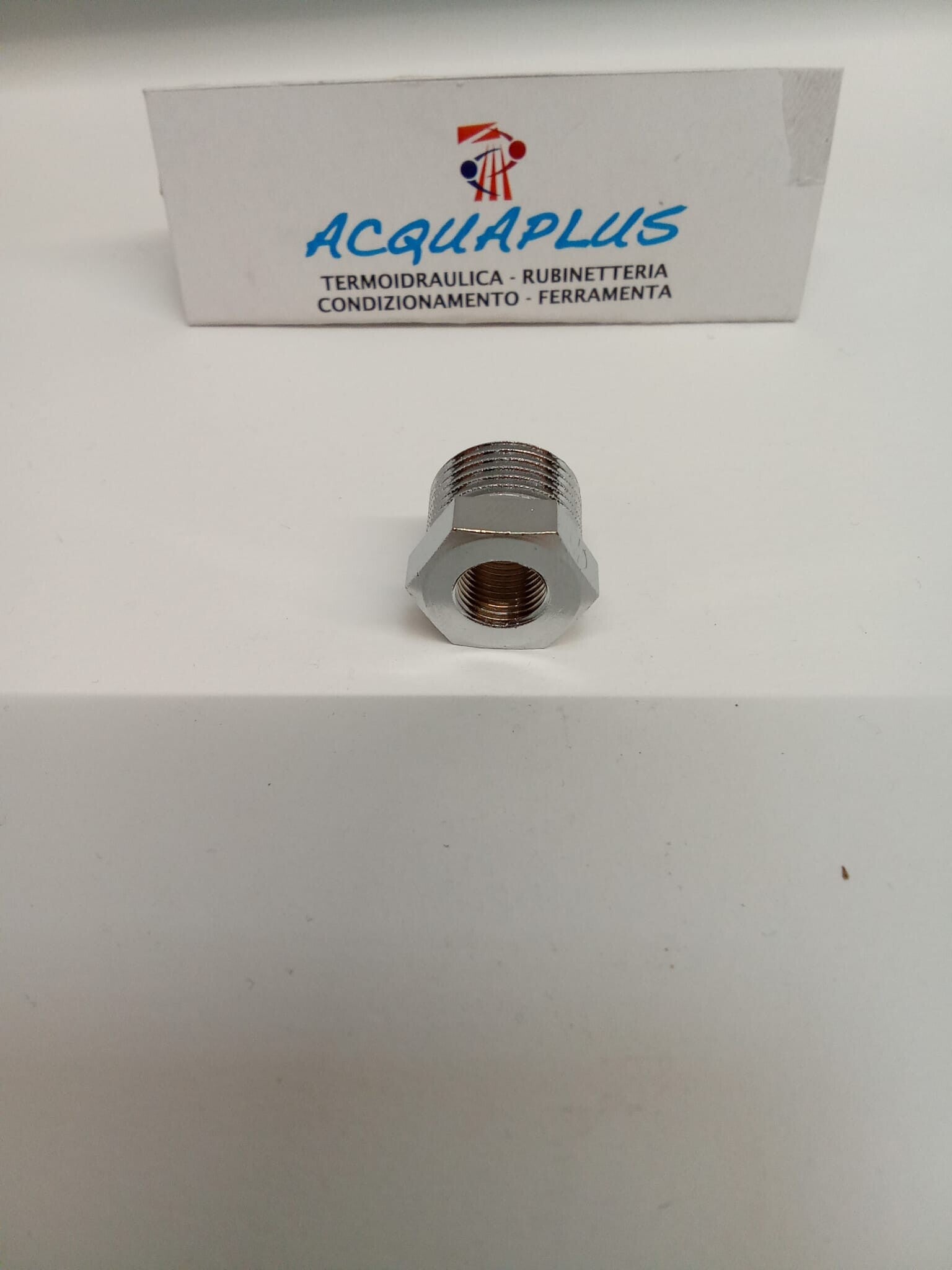 RIDUZIONE OTTONE CROMATO M 3/8 X 1/8 F