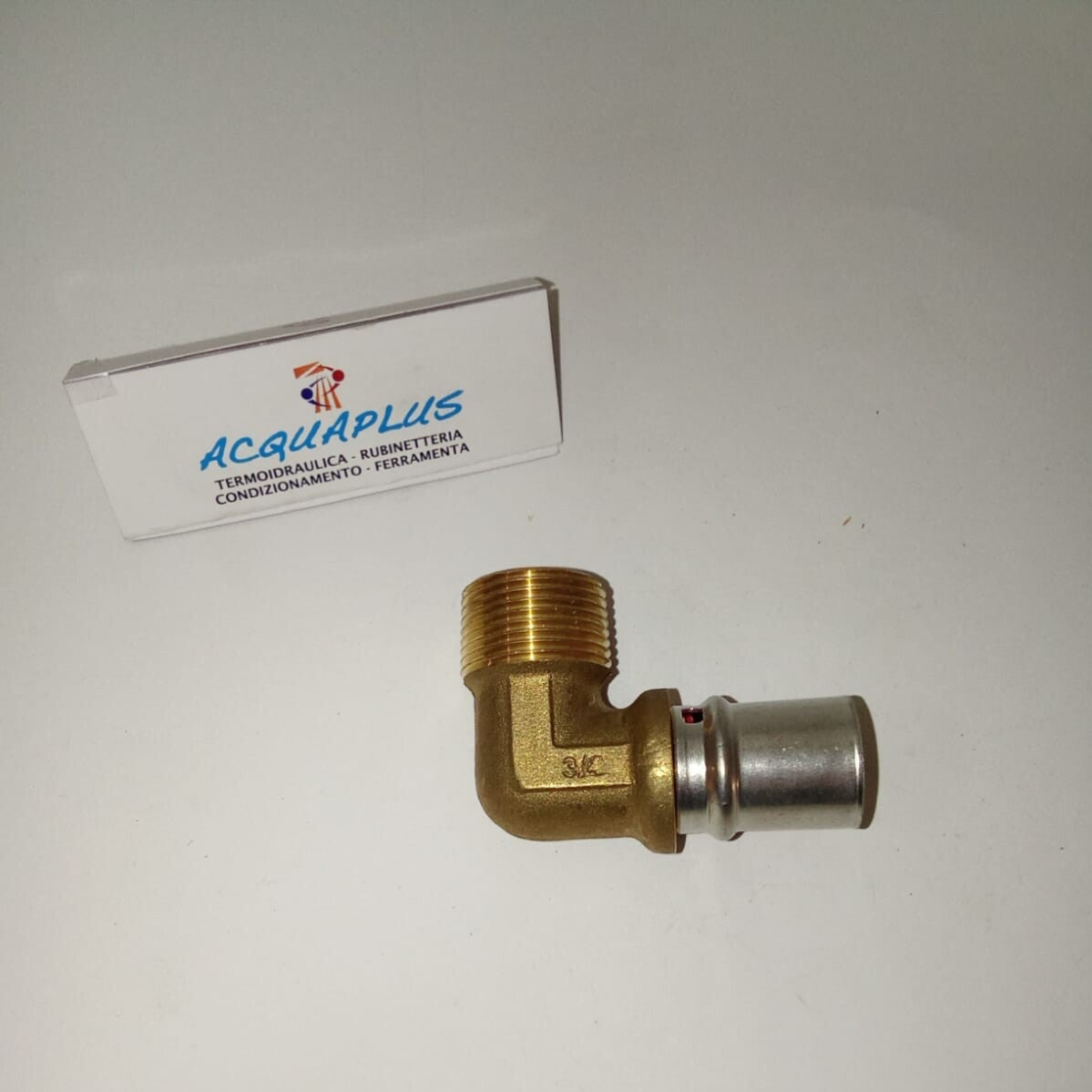 GOMITO A PINZARE OTTONE 20 X 3/4 M APE