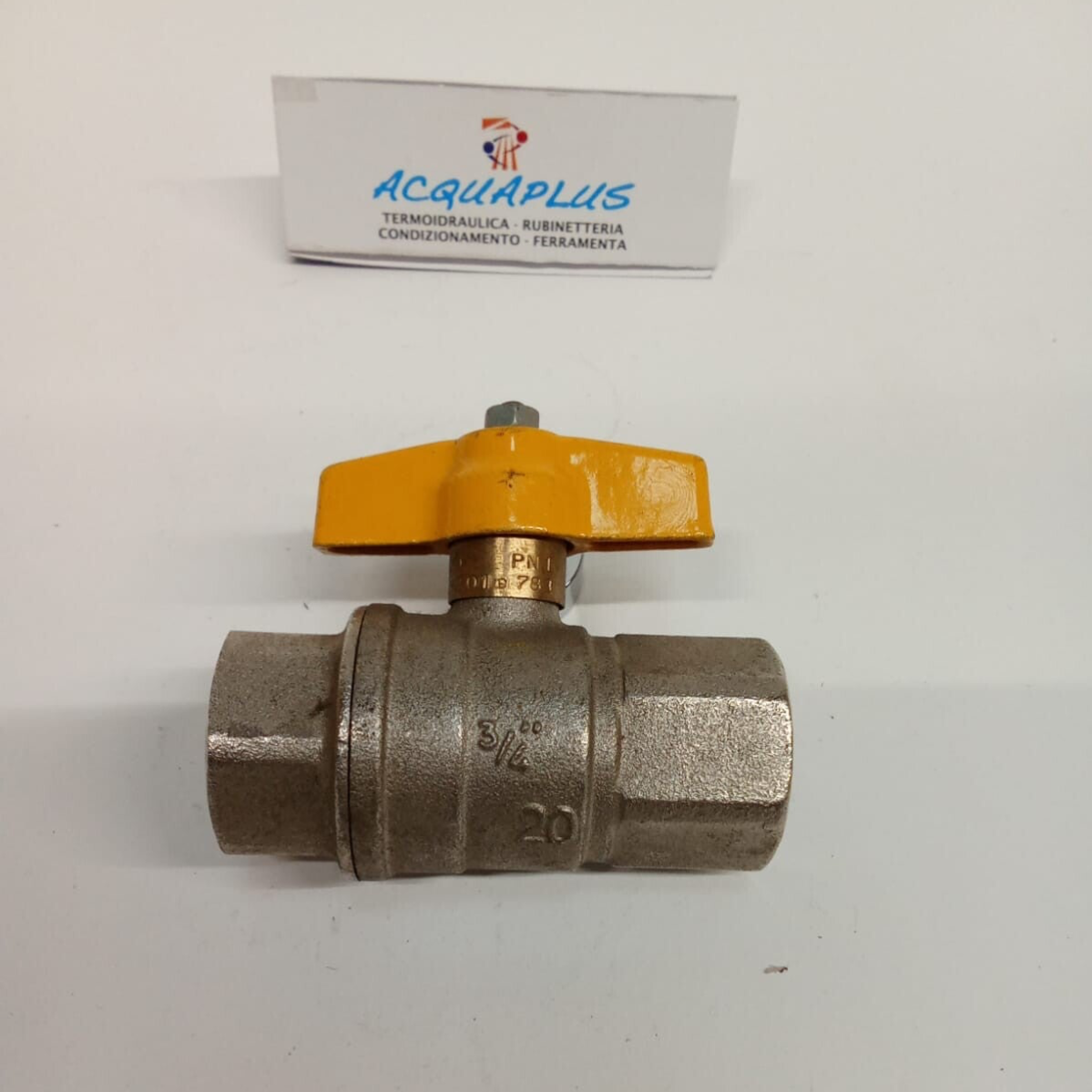 VALVOLA SFERA A FARFALLA GAS 3/4 FF