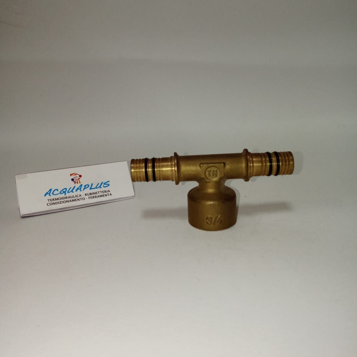 TEE A PINZARE OTTONE 20 X 3/4 F X 20 APE