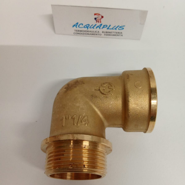 GOMITO OTTONE MF 1 1/4