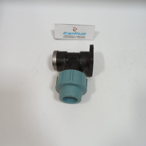 GOMITO POLIETILENE D.25 X 3/4 C/FLAGIA COPRESS.