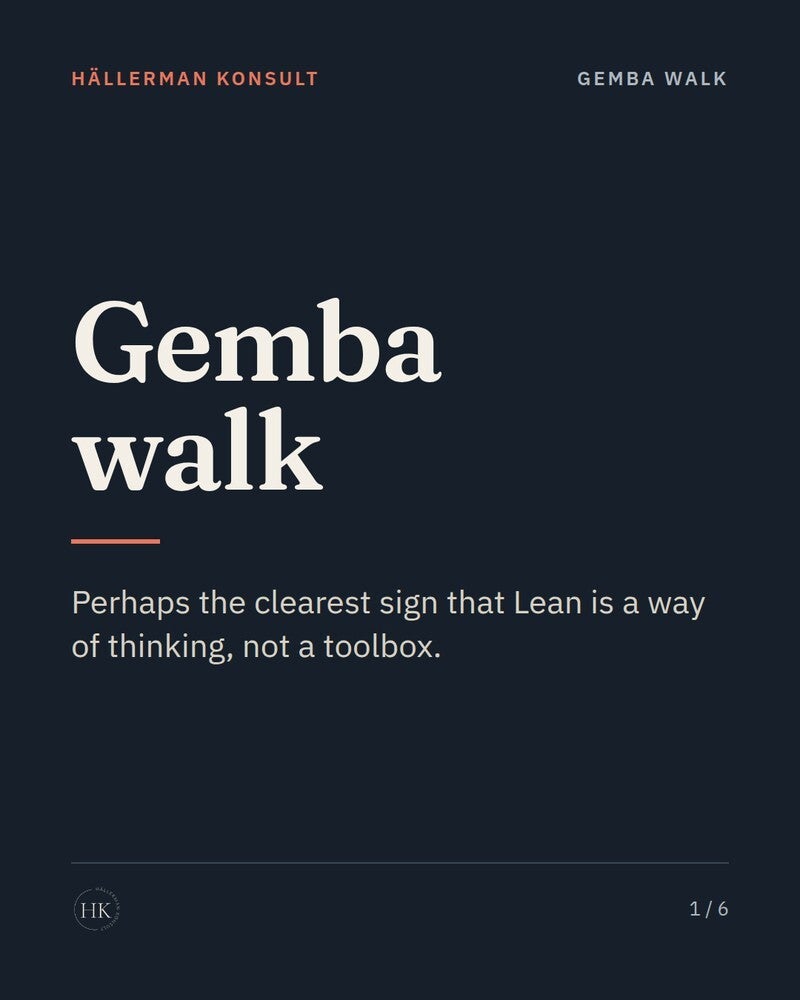 Gemba walk – PDF by Hällerman Konsult