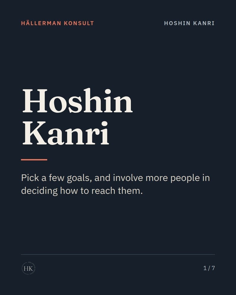 Hoshin Kanri – PDF by Hällerman Konsult