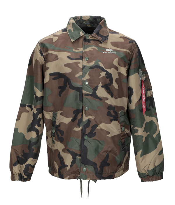ALPHA INDUSTRIES COACH JACKET - WOODLAND CAMOE