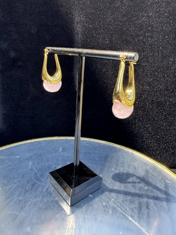 EARRINGS : STONES Gold Plated & Stone jewels