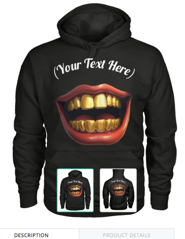 Gold-Teeth "CrackerStyle" (Left Chest) NO READY