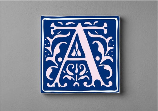 Delftsblauwe Alfabet Tegeltjes 11×11 cm + Gratis Mini 5×5 cm | Alle Letters A–Z