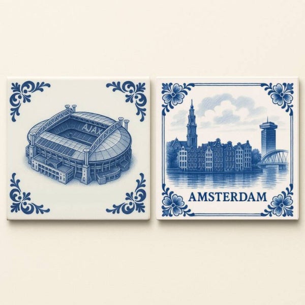 COMBIDEAL: 2 Amsterdam tegeltjes