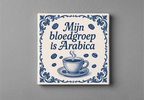 Koffie tegeltje Arabica