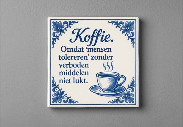 Koffie tegeltje