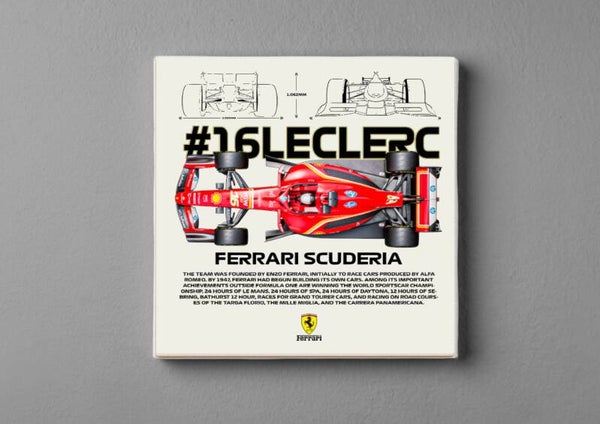 Leclerc Ferrari F1 Tegeltje