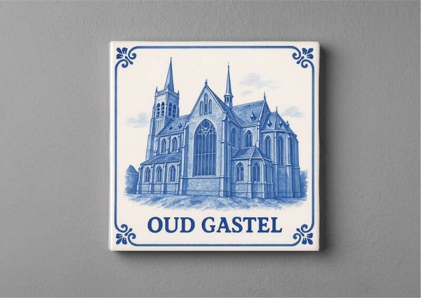 Delftsblauw Tegeltjes magneet 5 x 5 cm – Oud Gastel