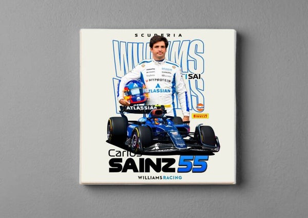 Carlos Sainz x Williams Racing tegeltje