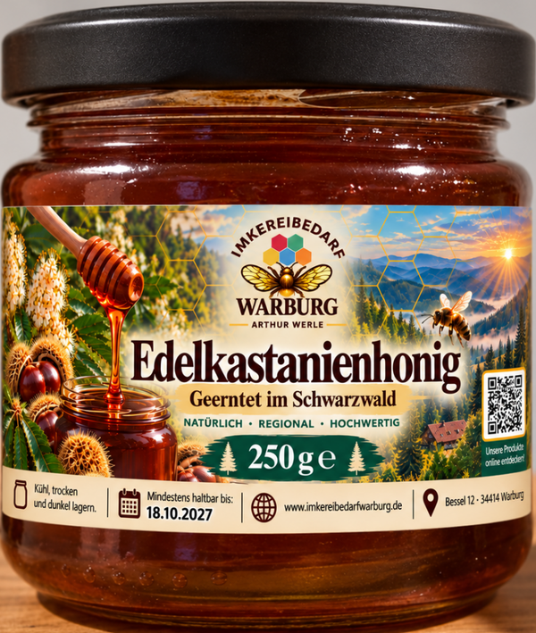 Edelkastanienhonig aus dem Schwarzwald – 250 g